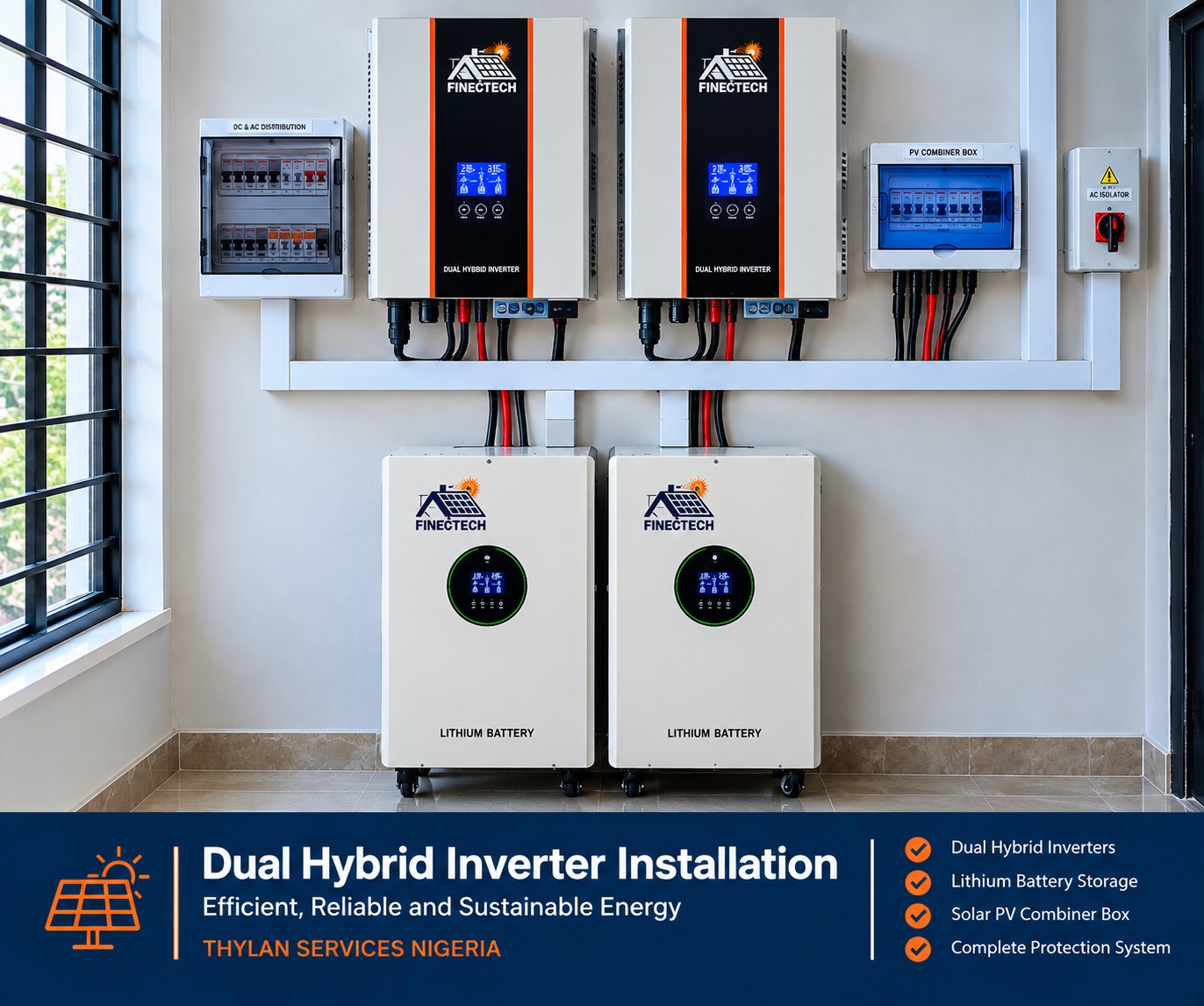 Dual Hybrid Inverter Installation