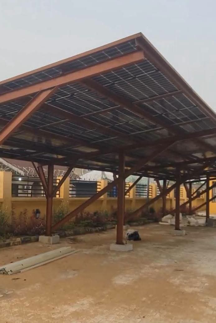 Steel Solar Carport Construction